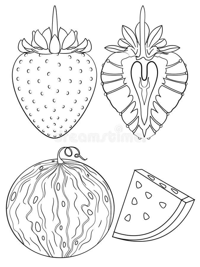 Fresa y Sandia