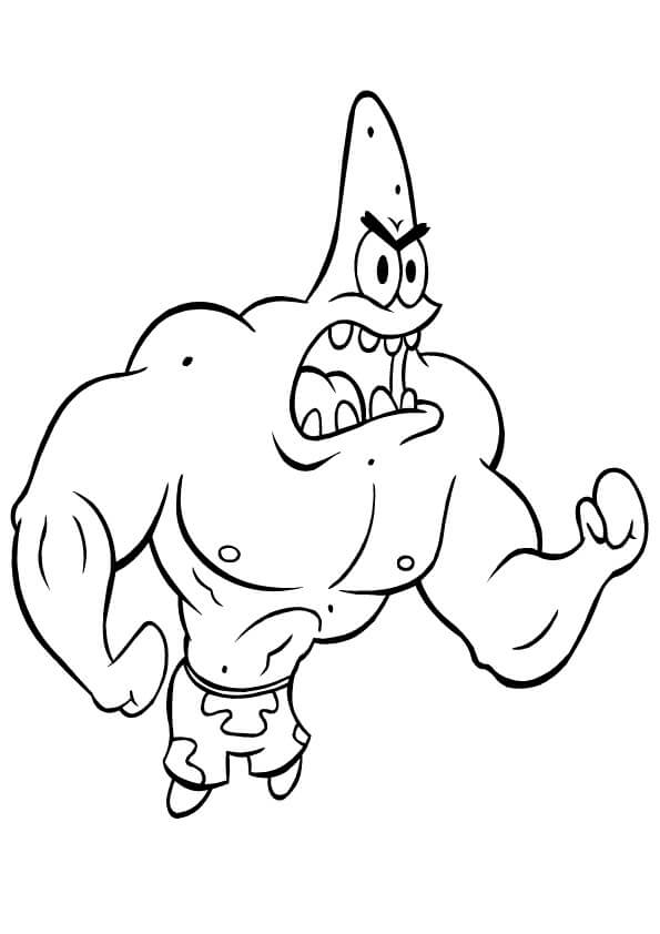 Fuerte Patrick Star Enojado