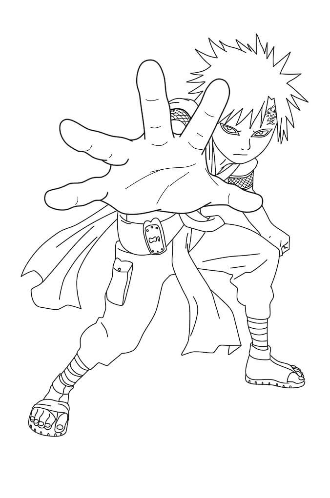 Gaara Luchando