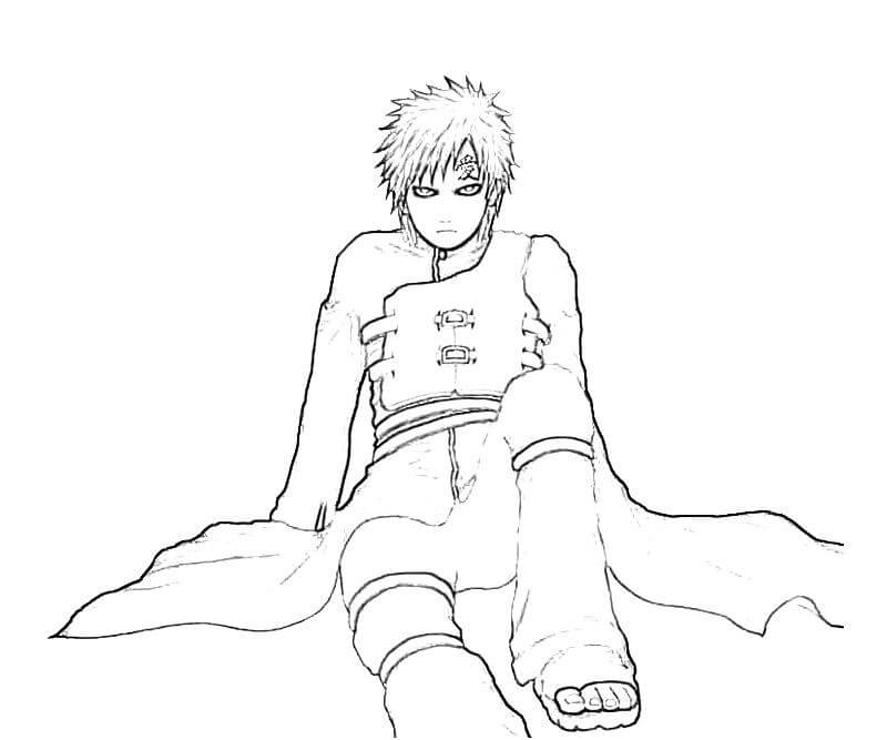 Gaara Sentado