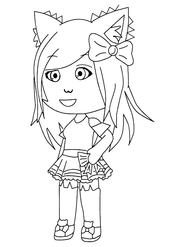 Gacha Nox Chica con Orejas de Gatito