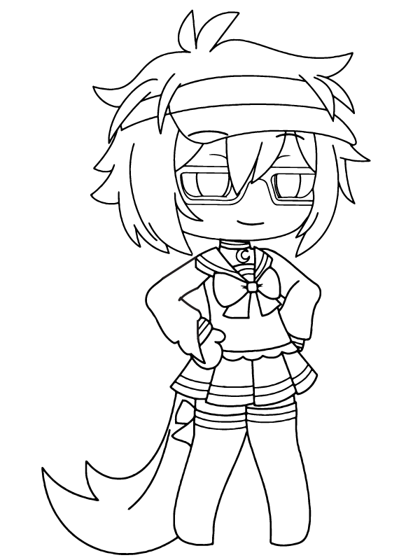Gacha Nox Personaje con Cola