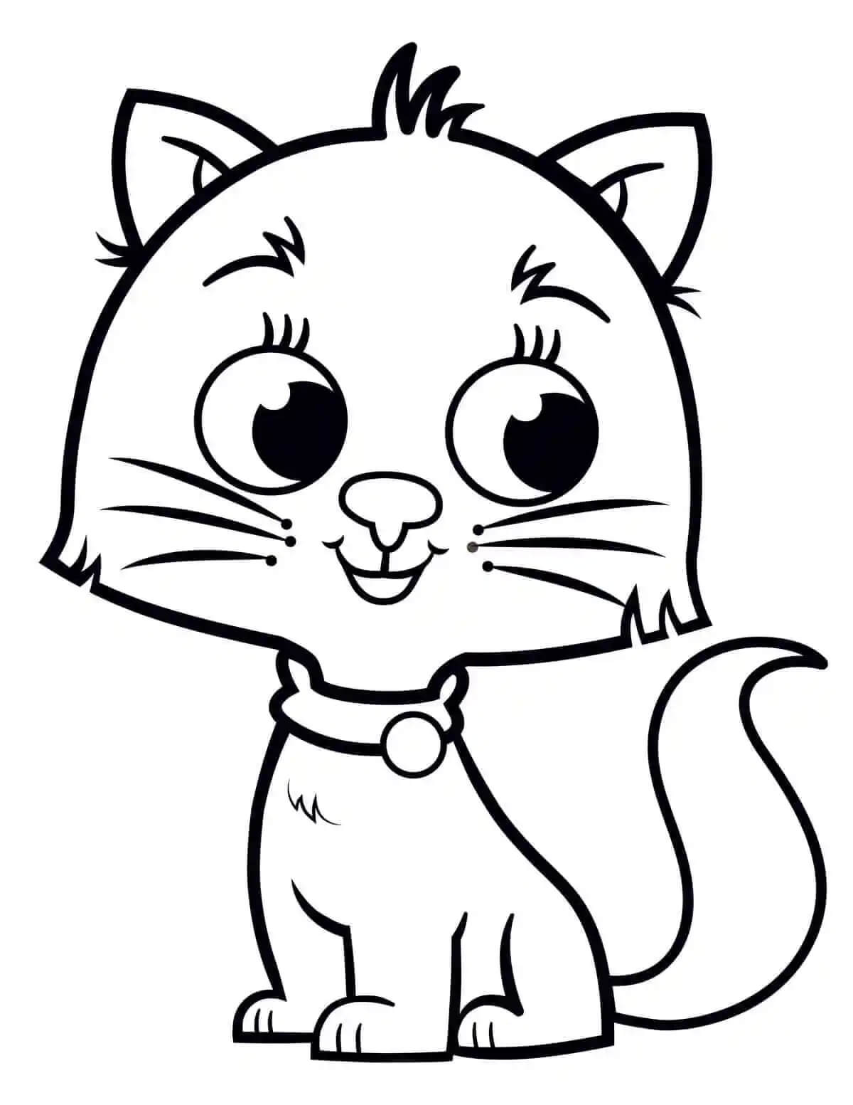 Gato Divertido con Ojos