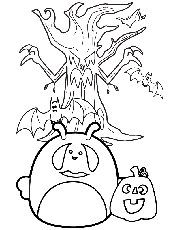 Gato de Halloween Squishmallow