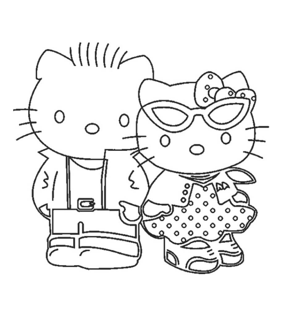 Genial Hello Kitty con un Amigo