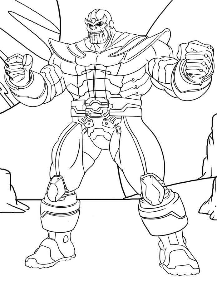 Genial Thanos con Infinity Gauntlet