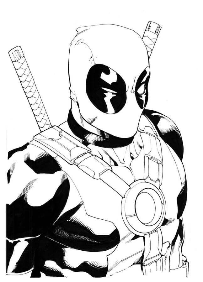 Genial retrato de Deadpool