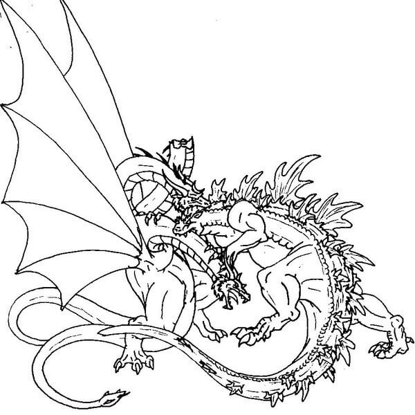 Ghidorah vs Godzilla