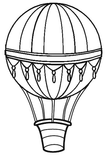 Globo Aerostático Imprimible