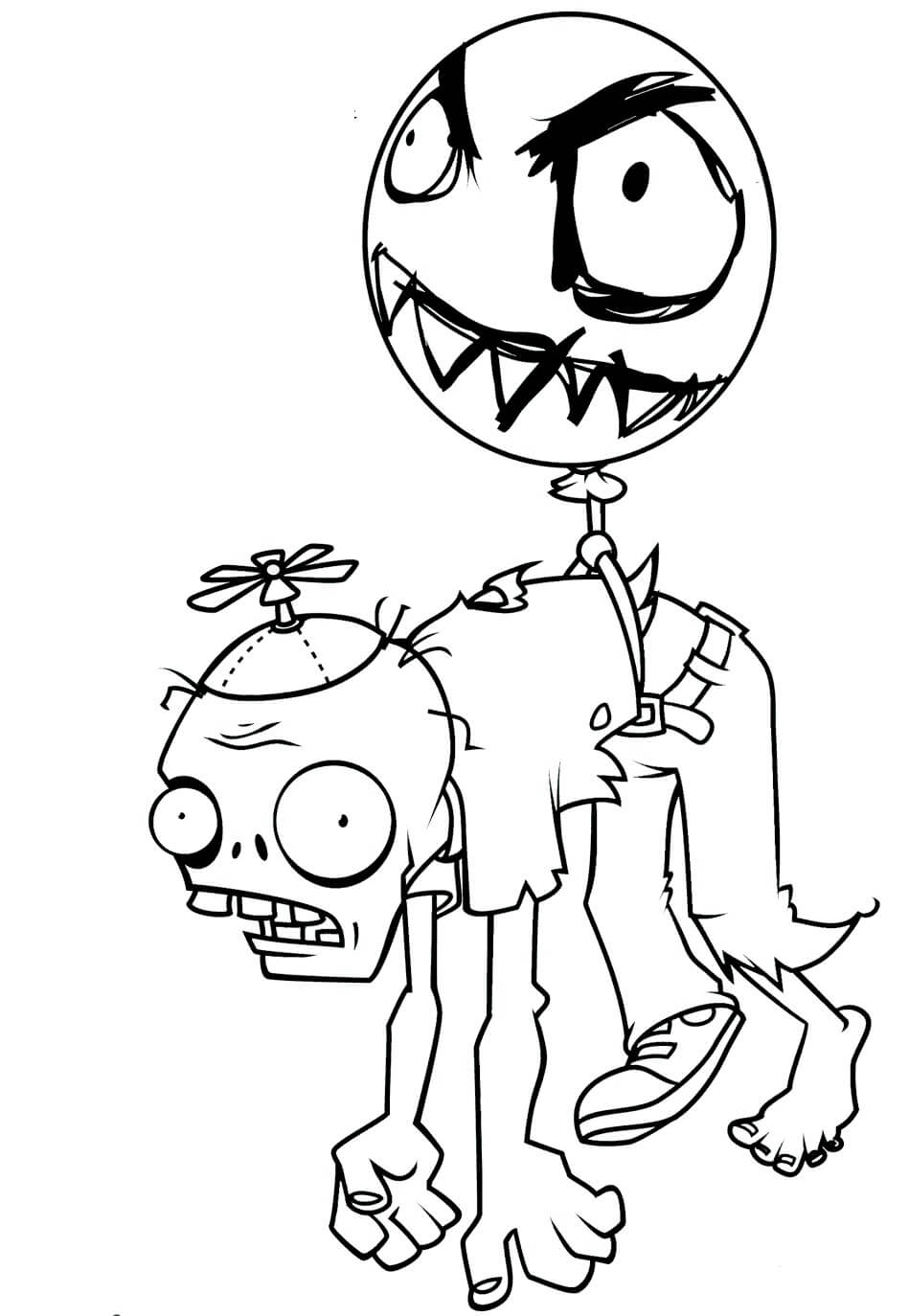 Globo Zombie en Plants vs Zombies