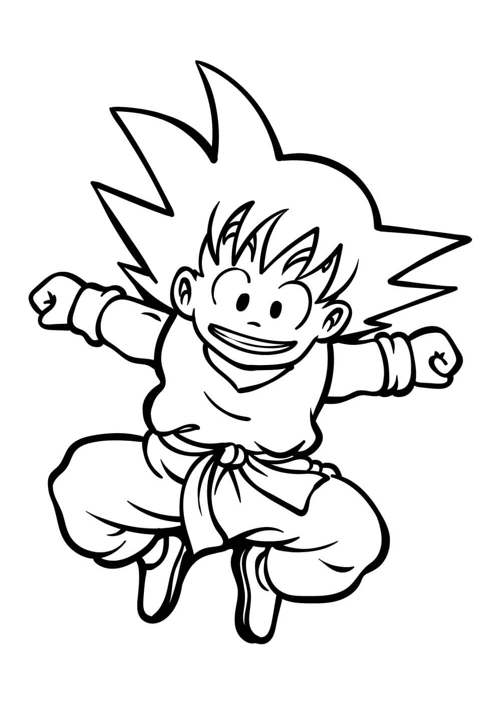 Goku Saltando Divertido