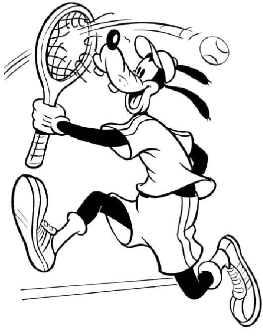 Goofy jugando Tenis