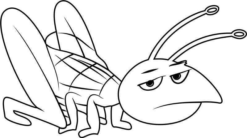Grillo de Dibujos Animados