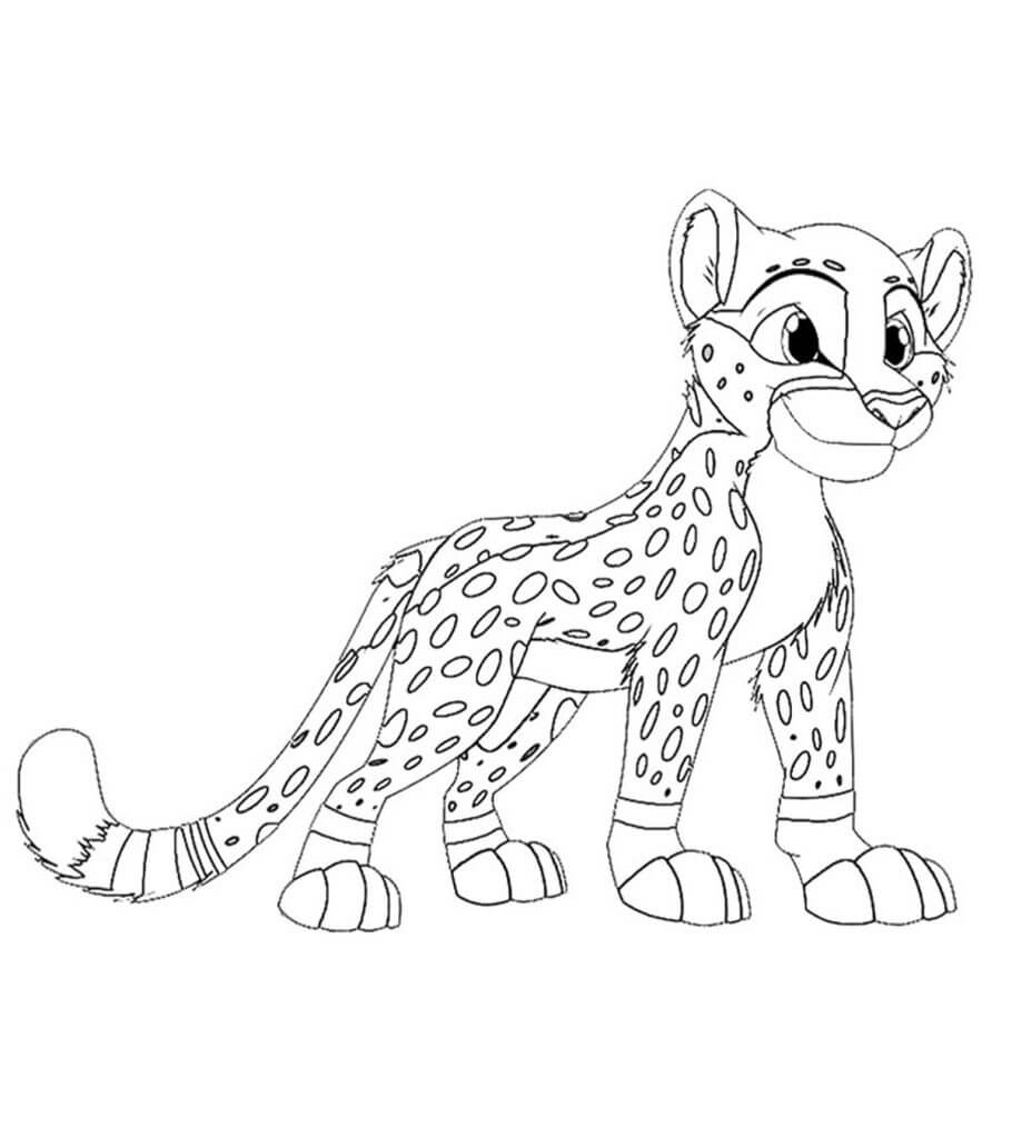 Guepardo de Dibujos Animados
