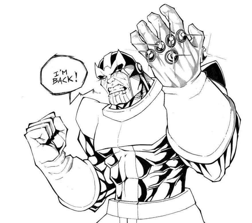 Guerrero Thanos con Infinity Gauntlet