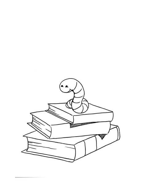 Gusano en Libro