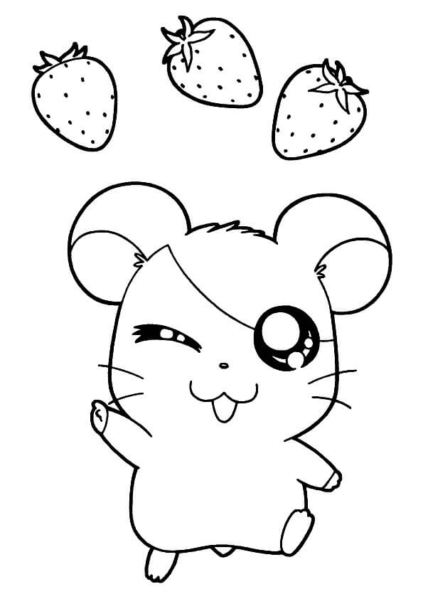 Hamtaro y Fresas