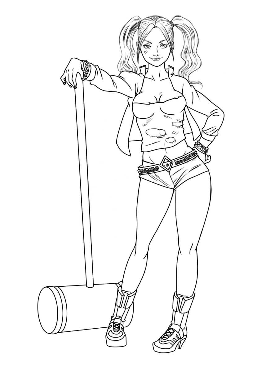 Harley Quinn con Martillo