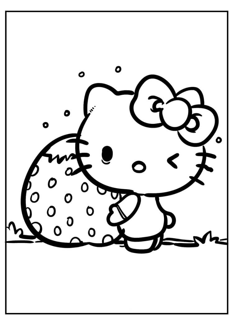 Hello Kitty con Fresa