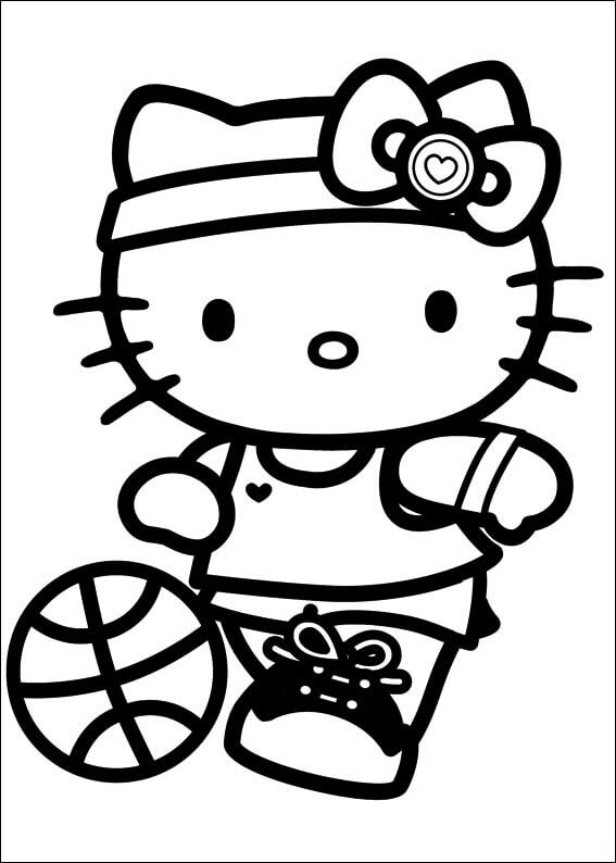 Hello Kitty jugando al Fútbol
