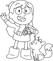 Hilda Sosteniendo la Cámara y la Ramita