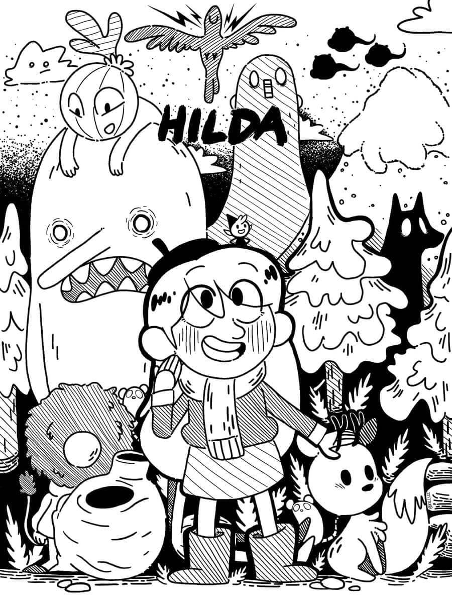 Hilda y Twig en Halloween