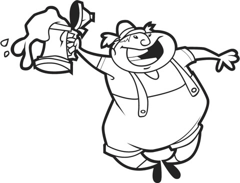 Hombre Divertido Oktoberfest
