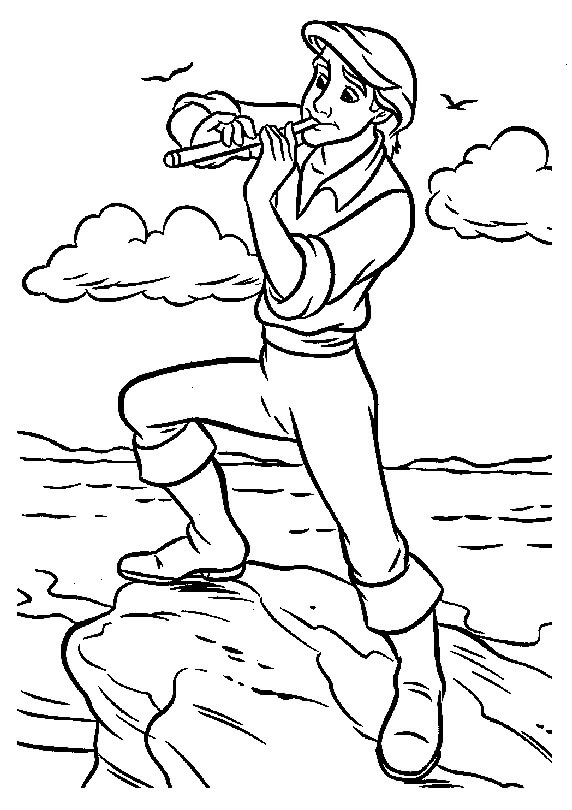 Hombre Tocando la Flauta