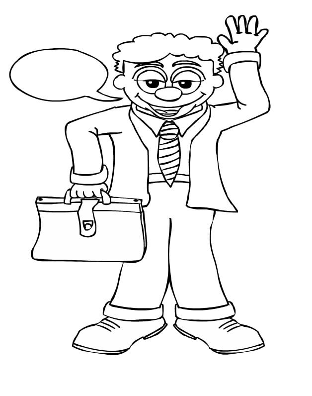 Hombre de Negocios de Dibujos Animados
