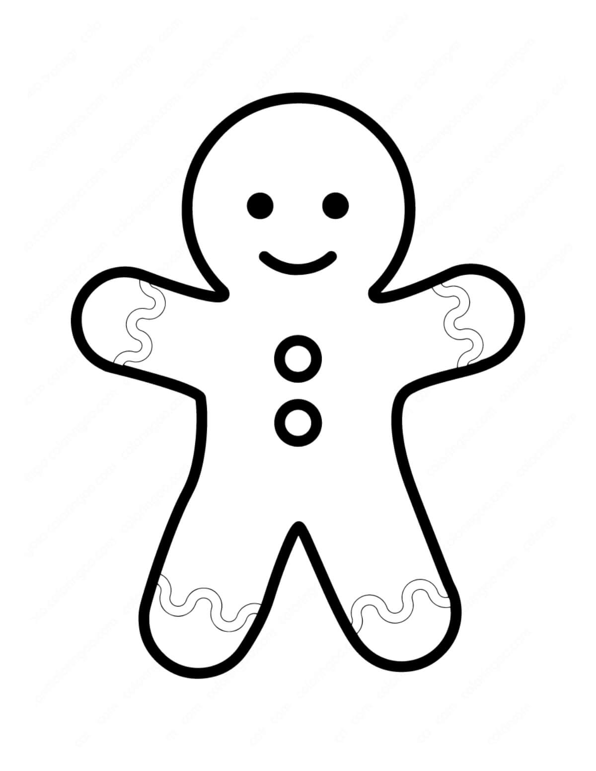 Hombre de Pan de Jengibre Simple