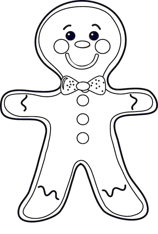 Hombre de pan de Jengibre Gracioso
