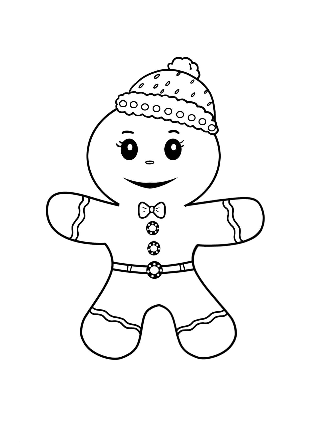 Hombre de pan de Jengibre en Invierno