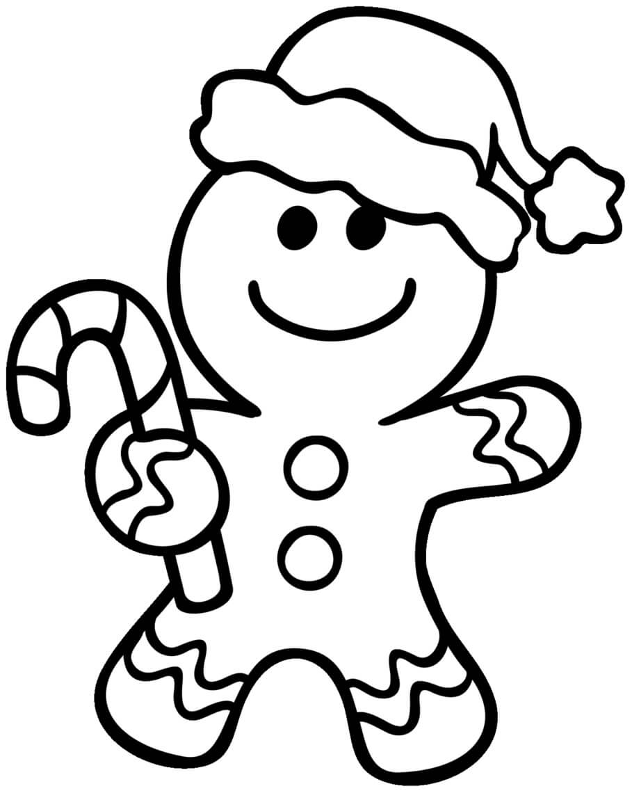 Hombre de pan de Jengibre en el día de Navidad