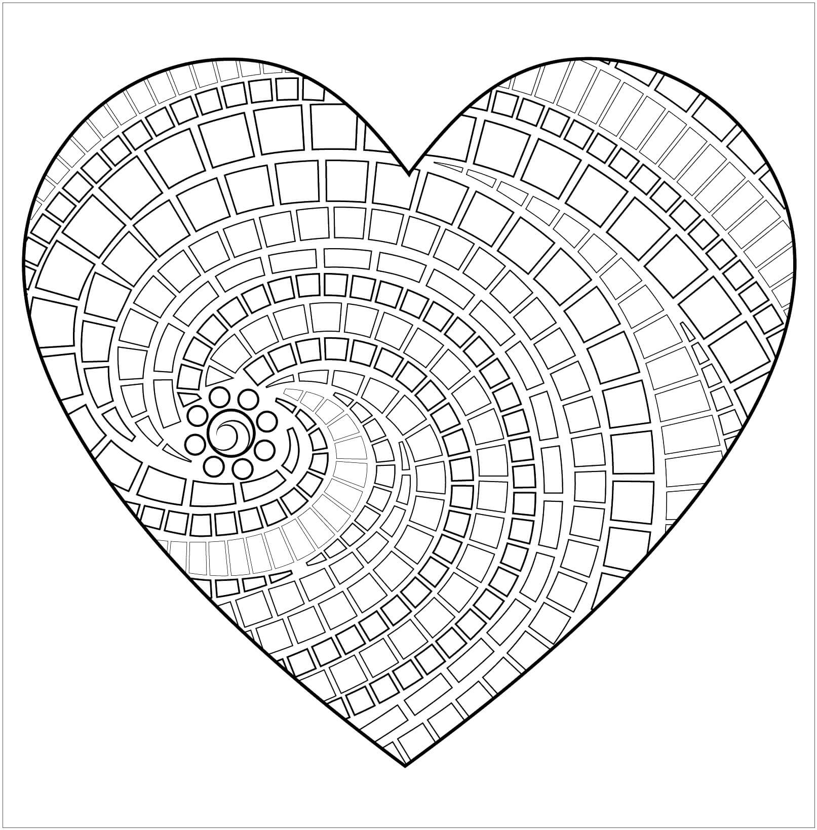 Impresionante Mandala de Corazón