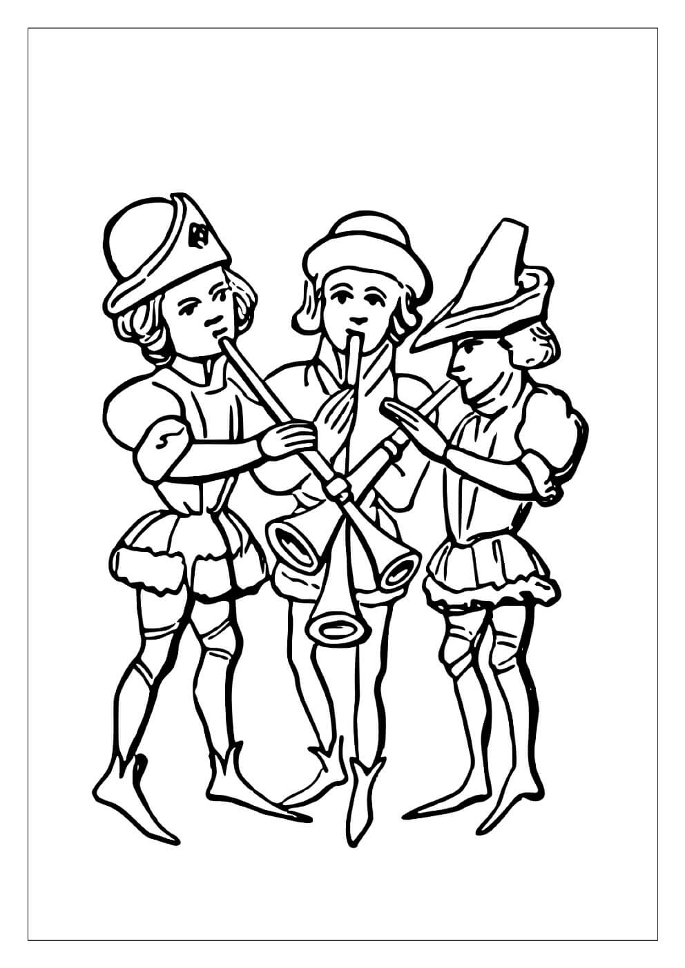 Instrumento de Música de tres Personas