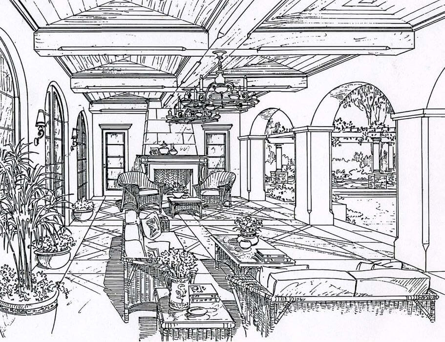 Interior de la Villa