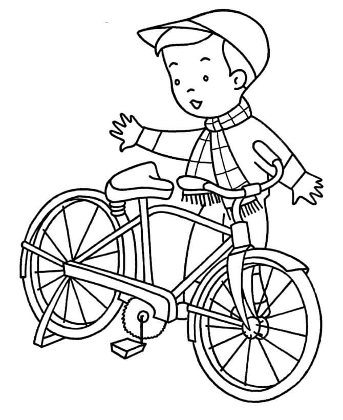 Invierno ir de Compras en Bicicleta