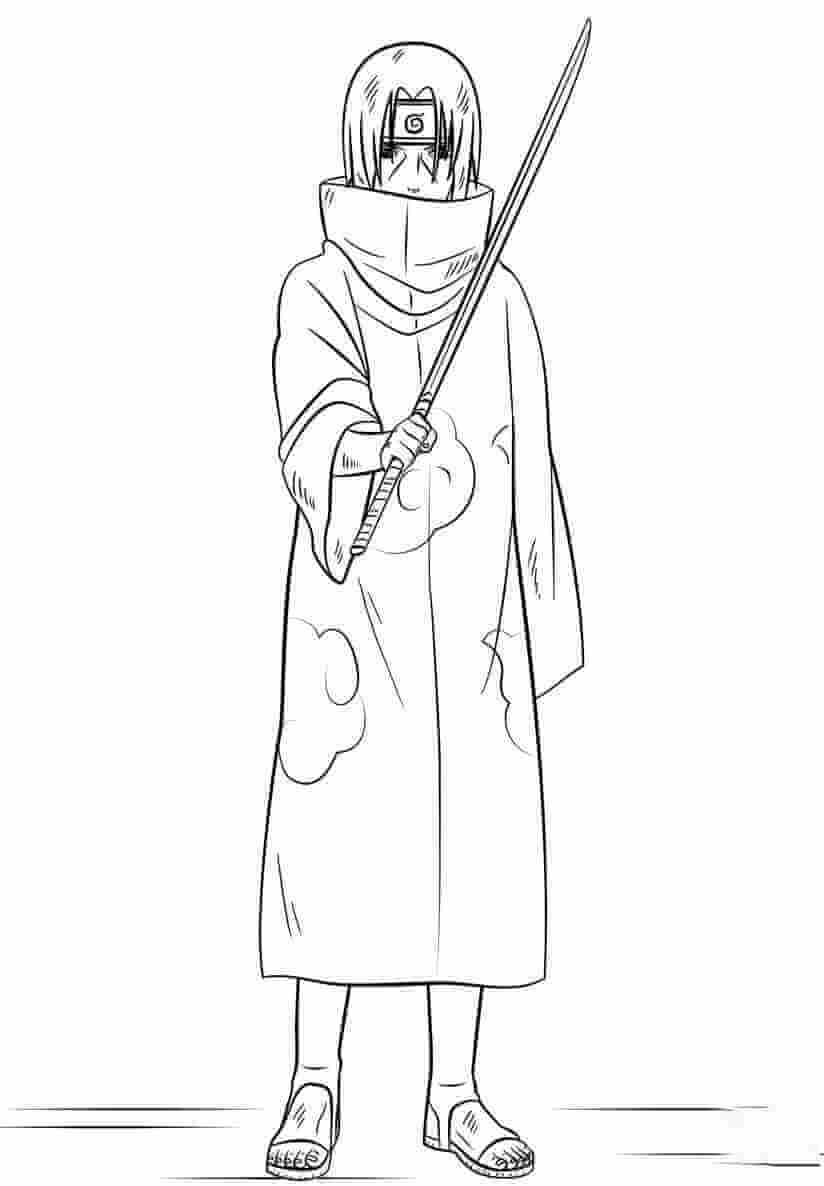 Itachi Sosteniendo la Espada