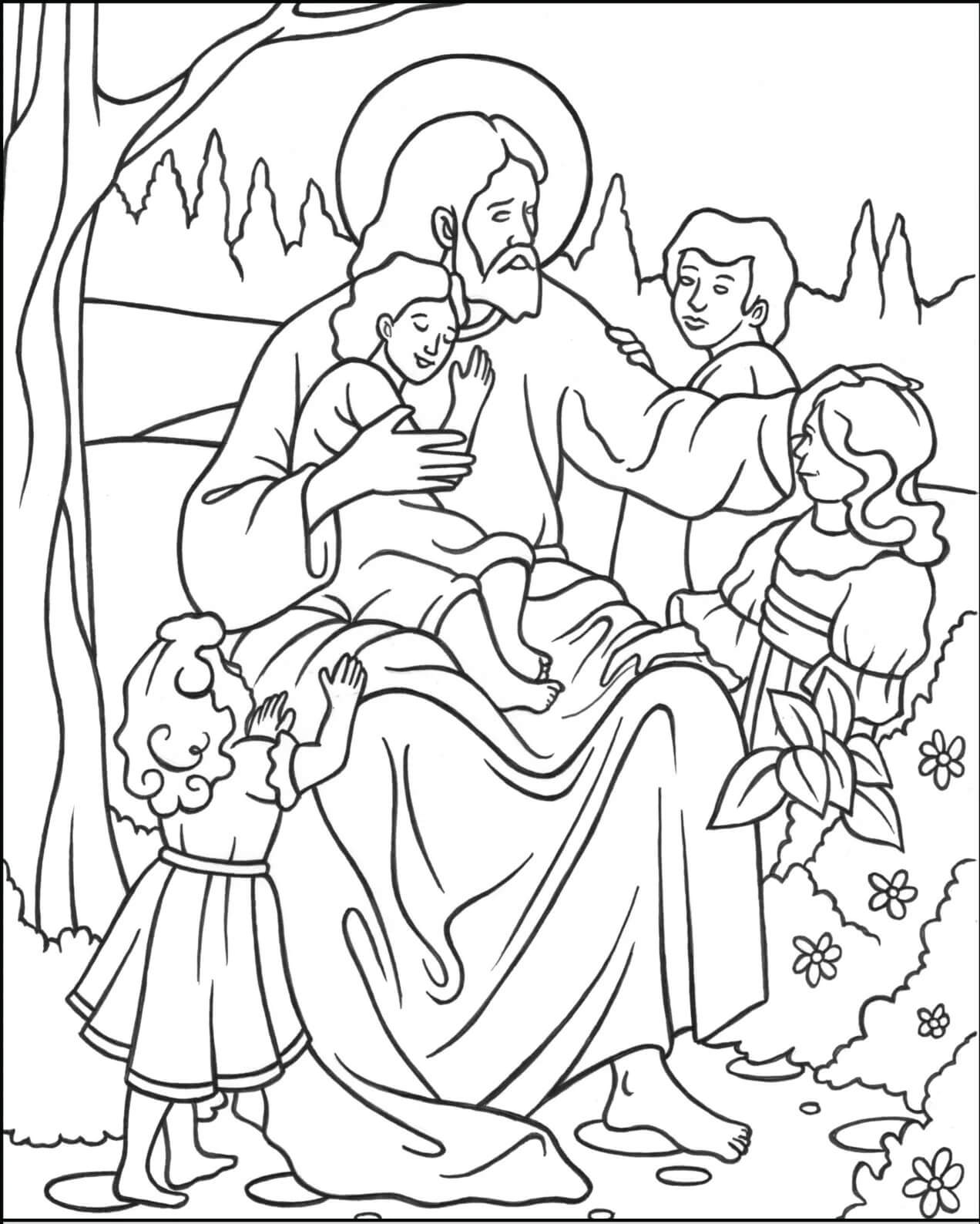 Jesús y Dejad a los Niños Pequeños