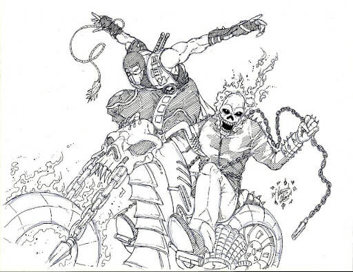 Jinete Fantasma y Ninja