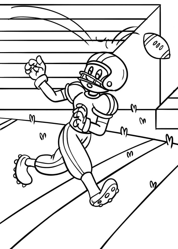 Jugador de Fútbol de Dibujos Animados