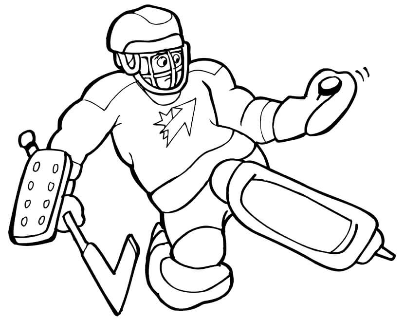 Jugador de Hockey Simple