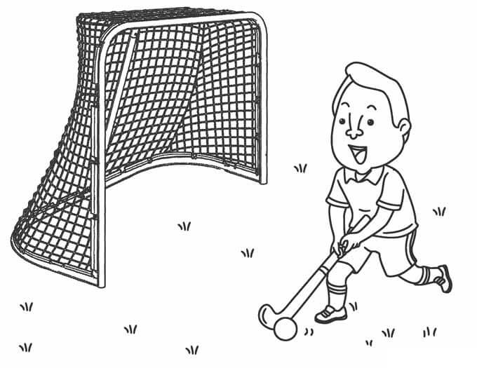 Jugadores de Hockey de Dibujos Animados