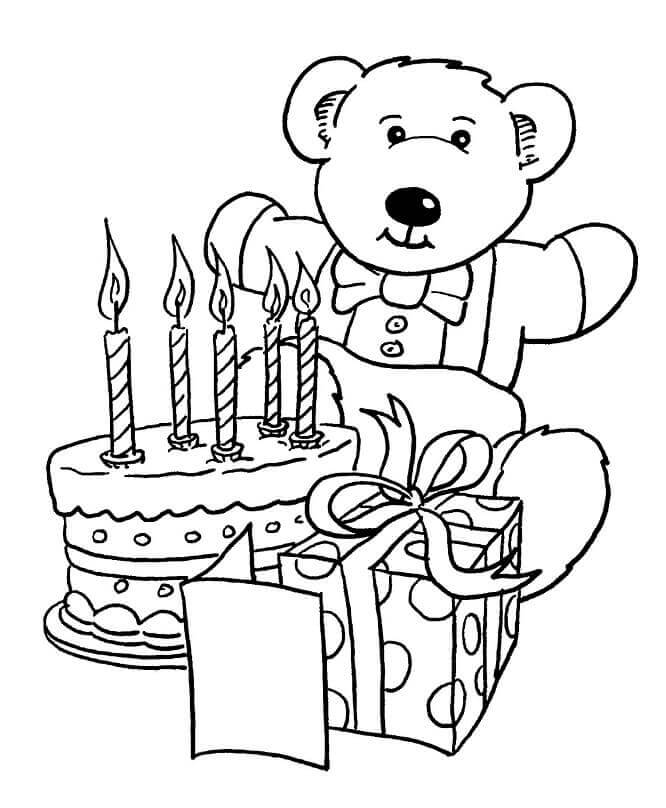 Juguetes y Pastel de Cumpleaños