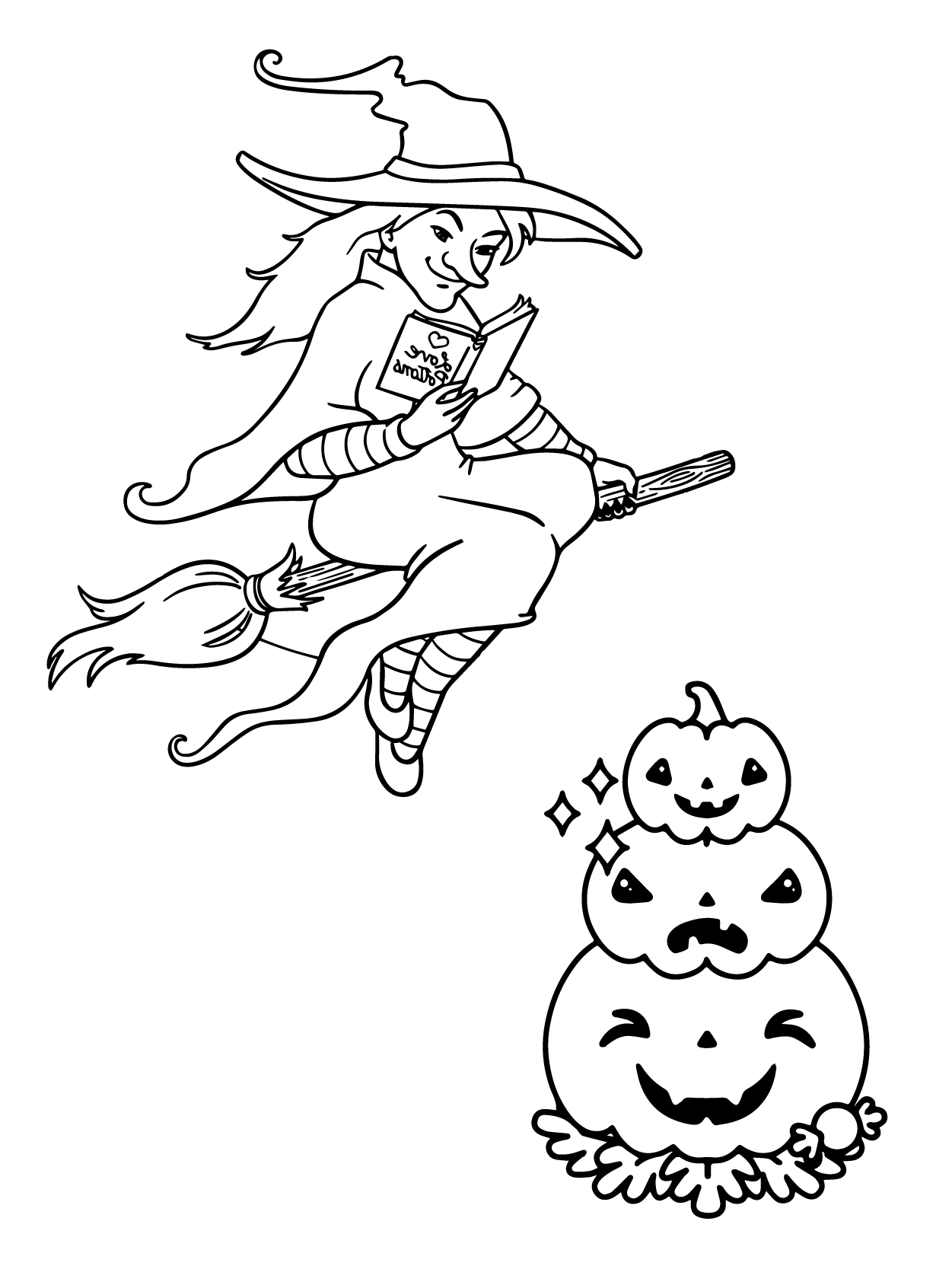 Bruja Kawaii y Calabaza