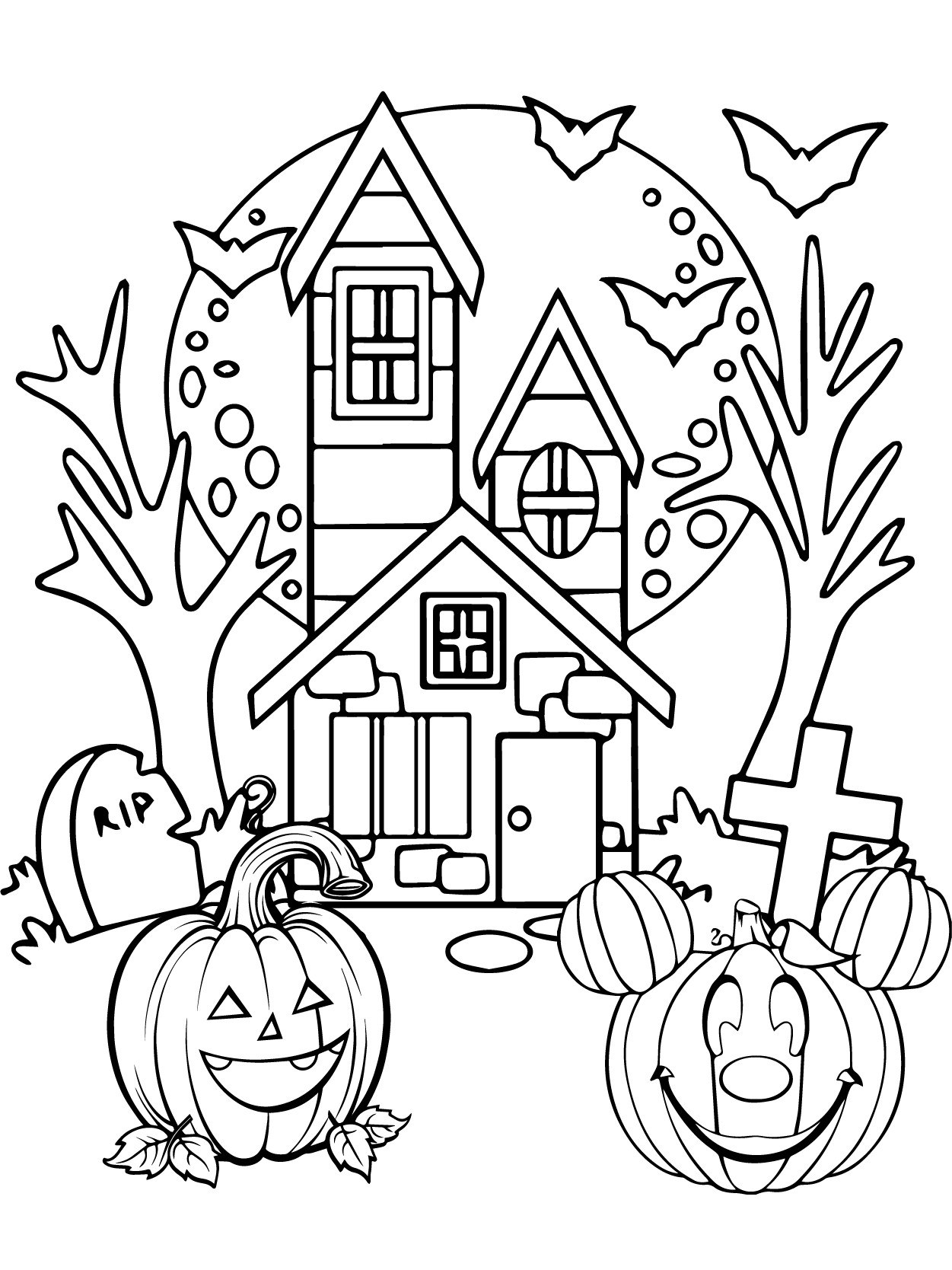 Casa de Día de las Brujas y Calabazas