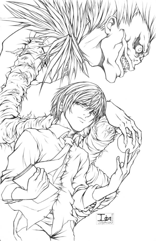 Kira Y Ryuk Fresco
