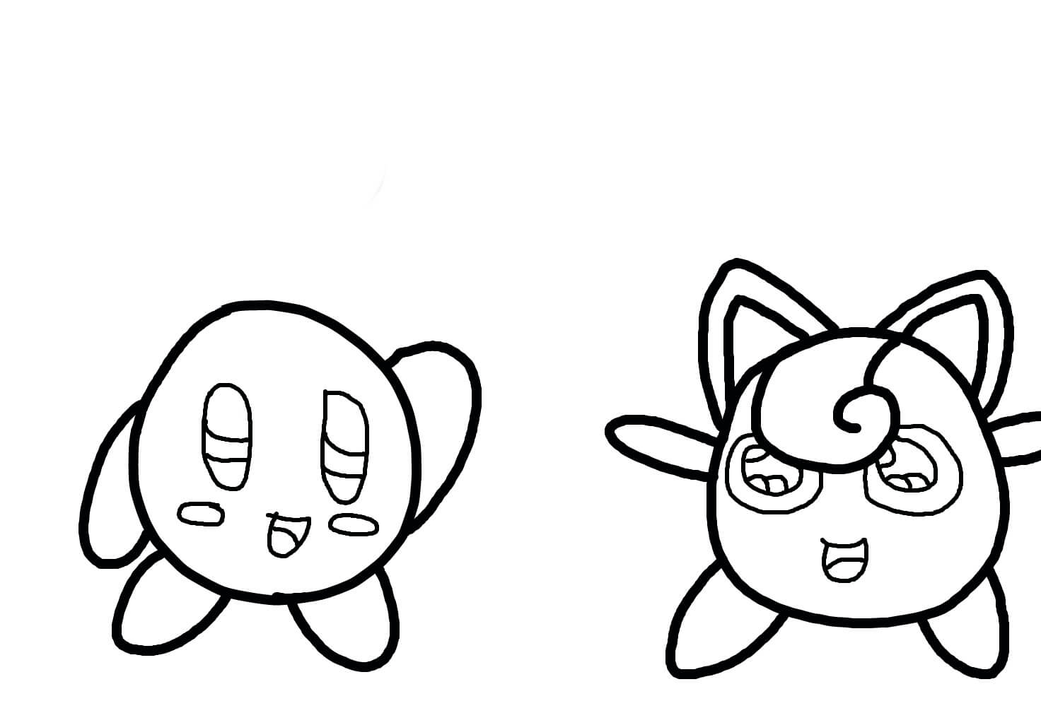 Kirby y Jigglypuff