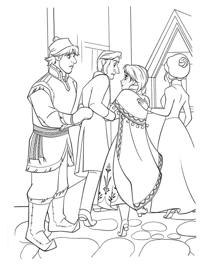 Kristoff Regresa al Castillo con Anna