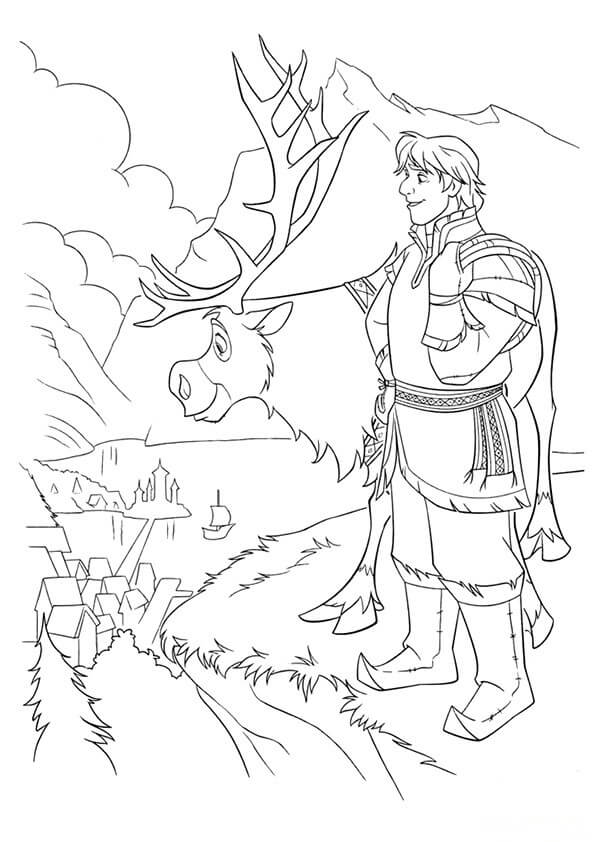 Kristoff y Sven en el País